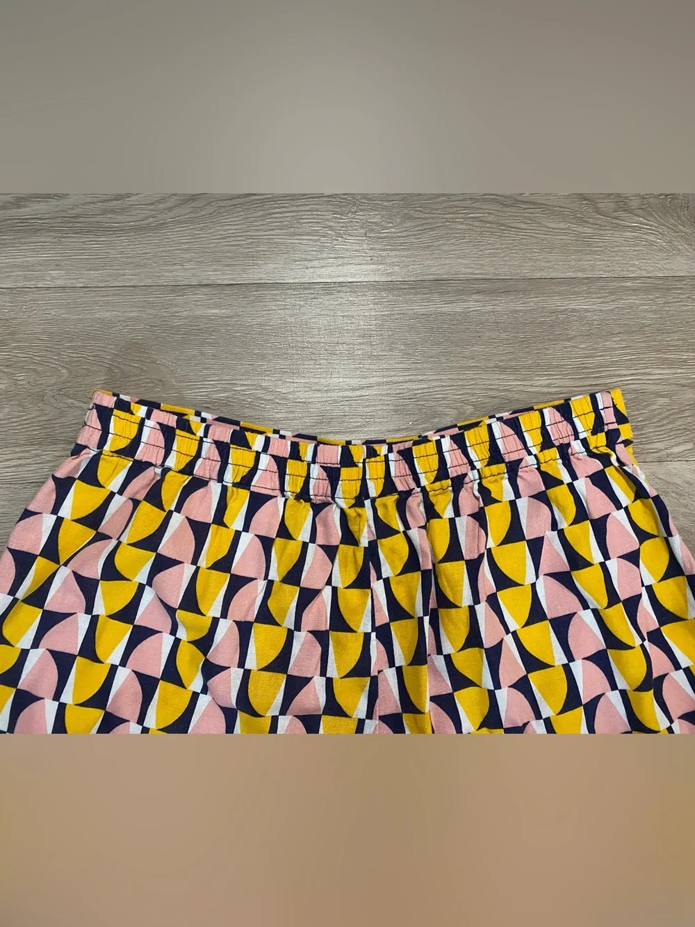 Banana Republic Linen Blend Geometric Print Set ~ Size Large